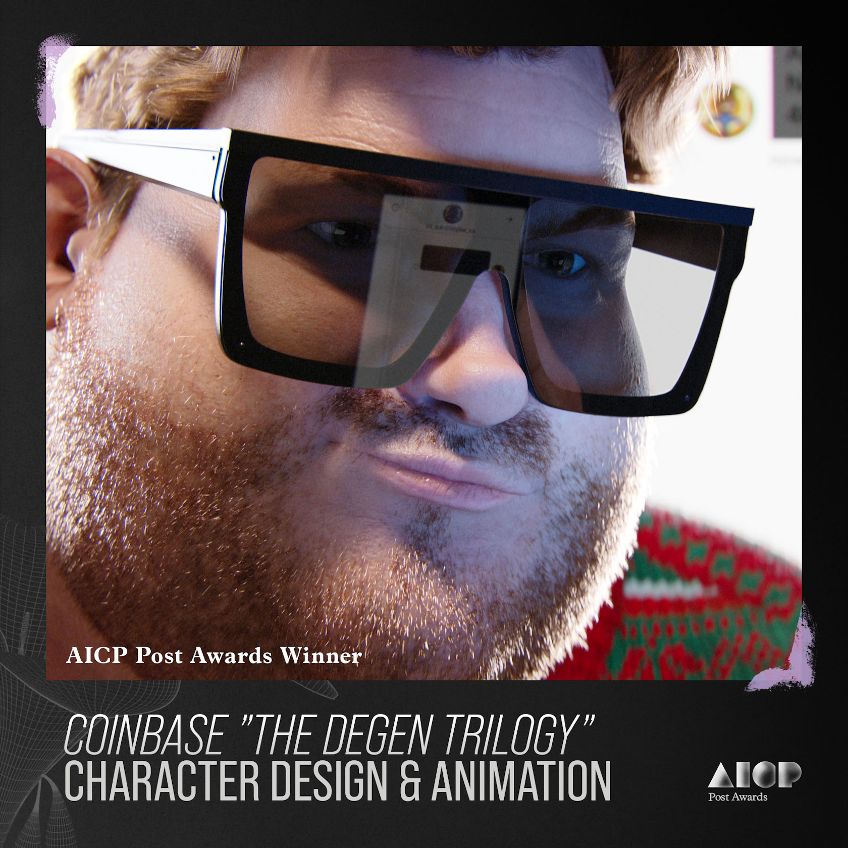 AICP2023 Post Winner Badge character design animation6